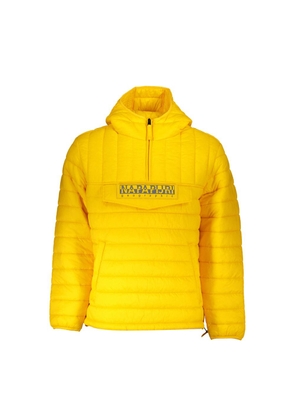 Yellow Polyamide Men Jacket - XS