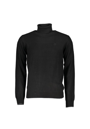 Black Polyamide Men Sweater - M