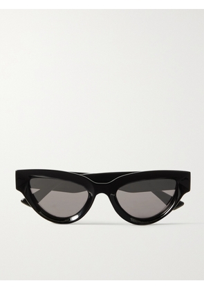 BOTTEGA VENETA EYEWEAR - Injection Cat-eye Acetate Sunglasses - Black - One size