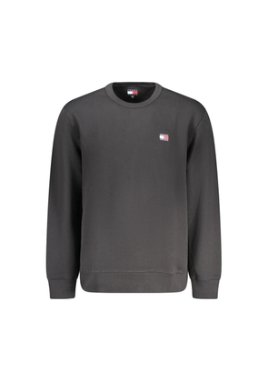 Black Cotton Men Sweater - XL