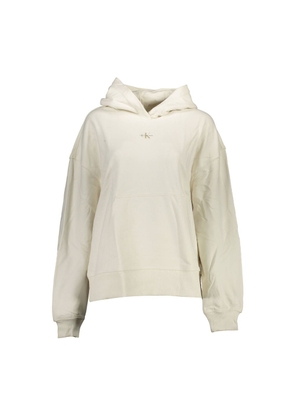 White Cotton Women Sweater - S