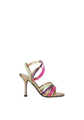 Multicolor Leather Sandal - EU35.5/US5.5