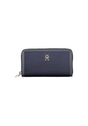 Chic Sustainable Blue Wallet with Secure Zip