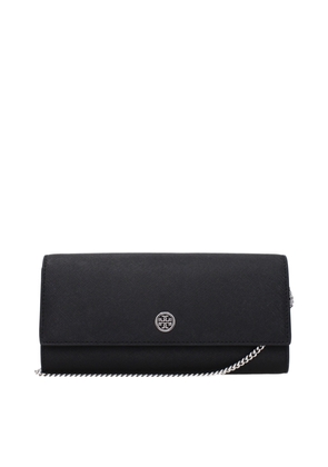 Black Leather Clutch Bag