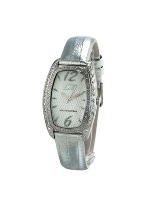 Silver Leather Watch