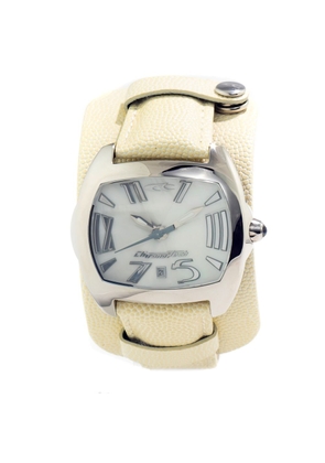 Beige Leather Watch