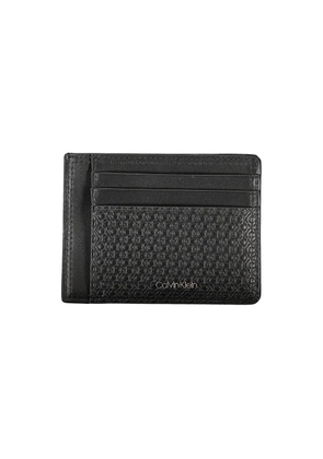 Sleek Black Leather Coin Purse with Card Holder