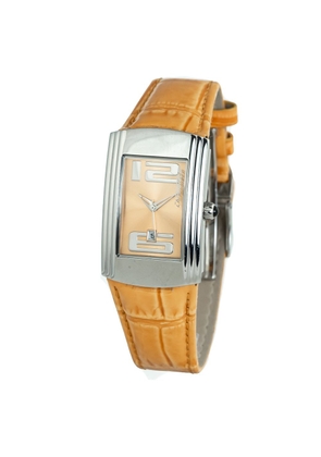 Orange Leather Watch