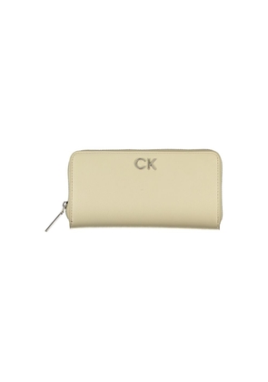 Elegant Beige Zip Wallet with RFID Blocking