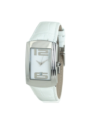White Leather Watch