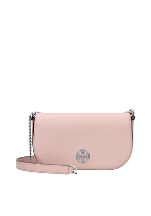 Pink Leather Crossbody Bag