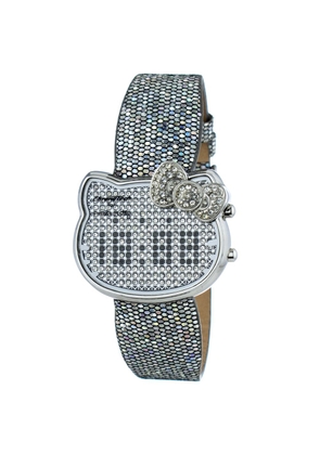 Silver Leather Watch