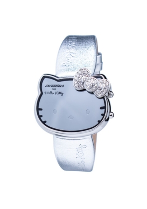 Silver Leather Watch