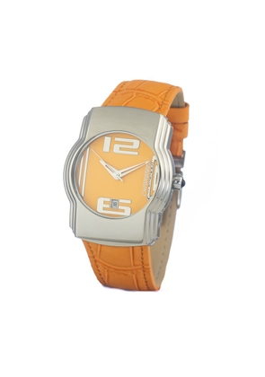 Orange Leather Watch