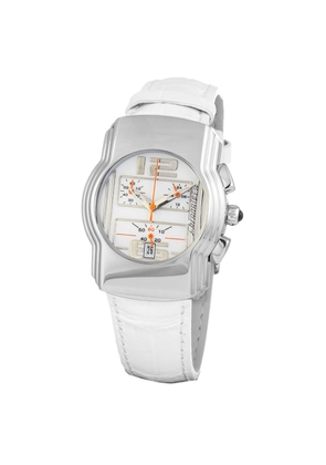 White Leather Watch