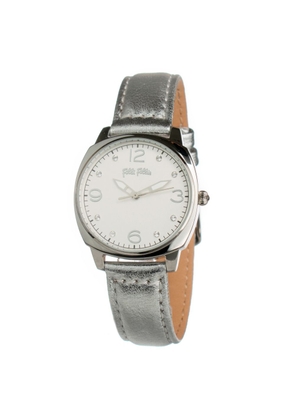 Gray Leather Watch
