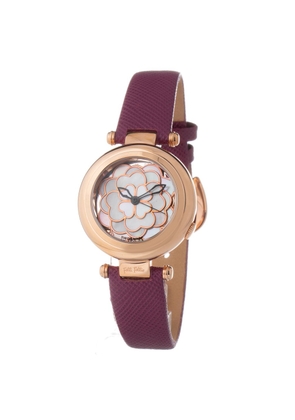Purple Leather Watch