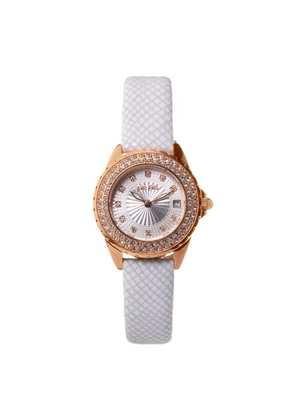 White Leather Watch
