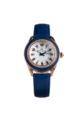 Blue Leather Watch