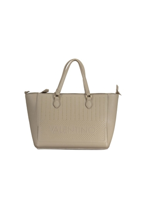Beige Polyethylene Handbag