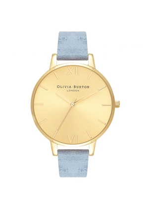 Blue Artificial Leather Watch