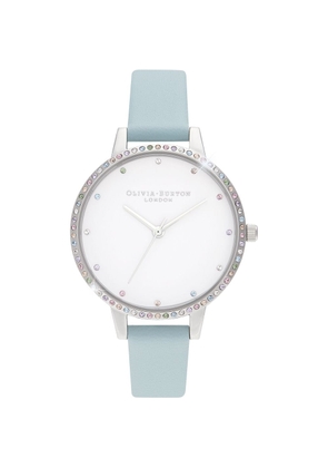 Blue Artificial Leather Watch