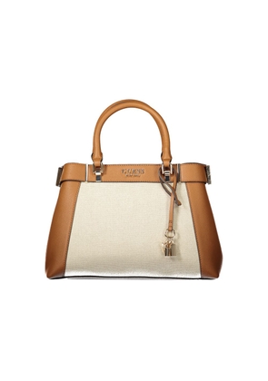 Brown Cotton Women Handbag