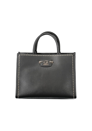 Black Polyethylene Women Handbag