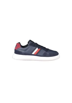 Blue Leather Men Sneaker - EU40/US7