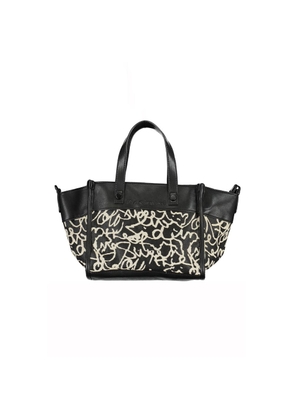 Black Polyester Handbag