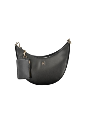 Black Polyethylene Women Handbag