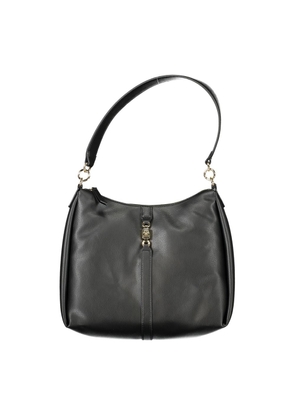 Black Polyester Handbag