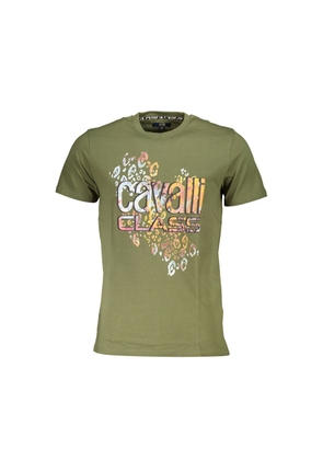 Green Cotton T-Shirt - L