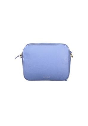 Light Blue Leather Women Handbag