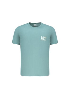 Green Cotton Men T-Shirt - L