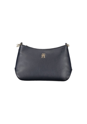 Blue Polyester Handbag