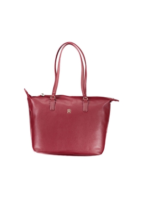 Pink Polyester Women Handbag