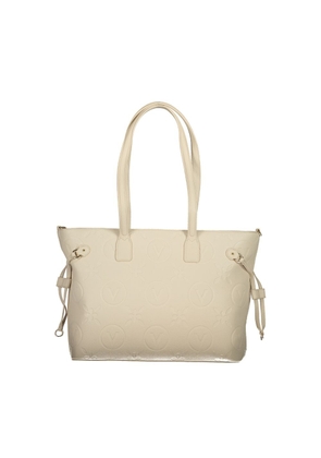 Beige Polyethylene Handbag