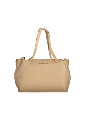 Beige Polyethylene Women Handbag