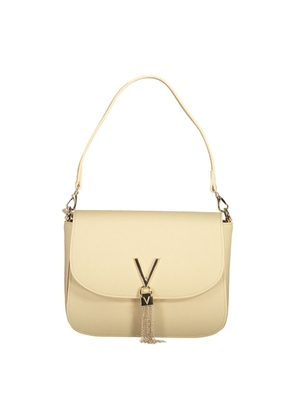 Beige Polyethylene Women Handbag