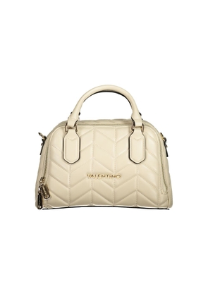 Beige Polyethylene Women Handbag