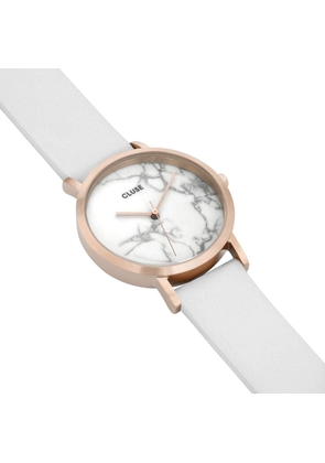 White Leather Watch