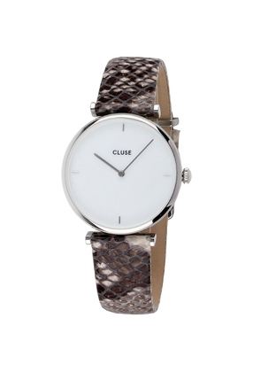 Beige Leather Watch
