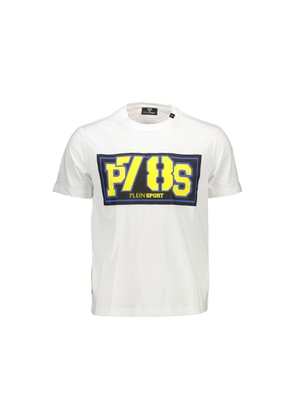 White Cotton Men T-Shirt - XL