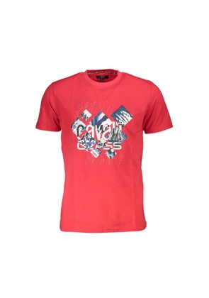 Red Cotton Men T-Shirt - XL