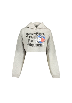 Gray Cotton Women Sweater - XS