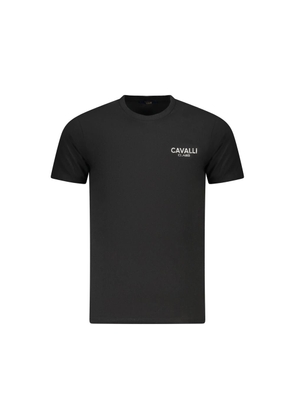 Black Cotton Men T-Shirt - XL
