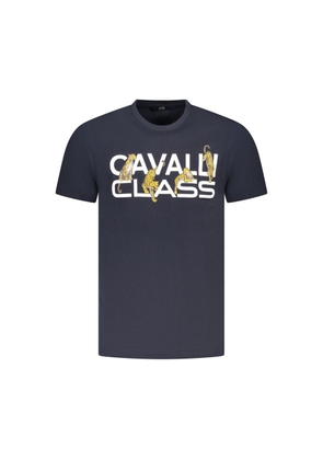 Blue Cotton Men T-Shirt - XL