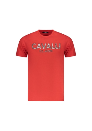 Red Cotton Men T-Shirt - M