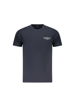 Blue Cotton Men T-Shirt - M